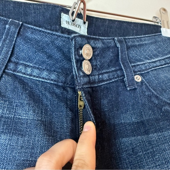 NWT HUDSON JEANS Signature Bootcut Mid Rise Miam Dark Wash Jeans - Picture 7 of 15